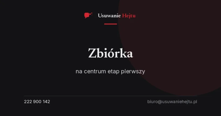 Centrum Usuwania Hejtu w Krakowie – zbiórka Fundacji Usuwanie Hejtu